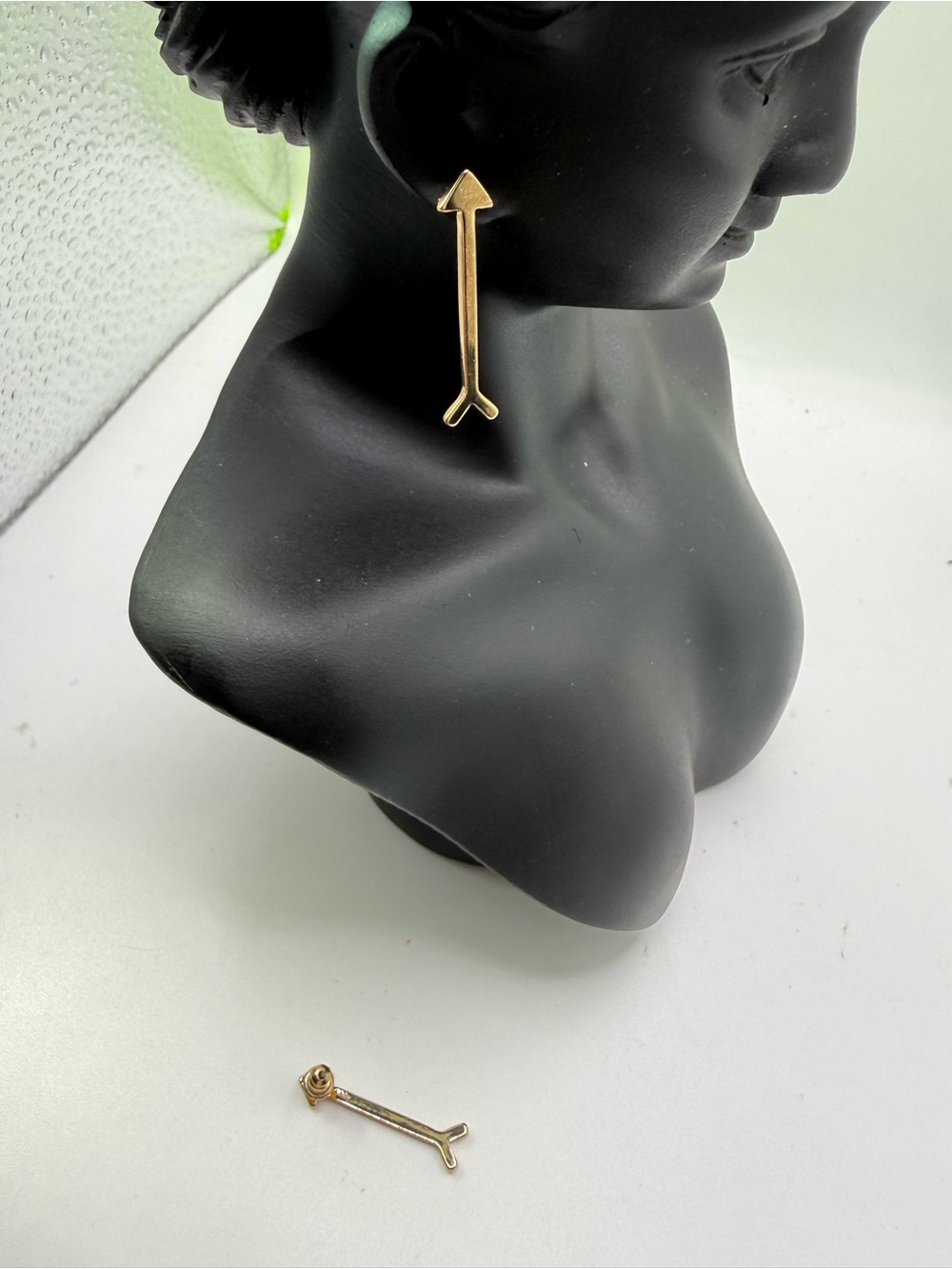 Minimalist Gold Arrow Drop Earrings for Women